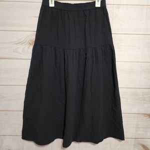 Womans Black 100% Cotton Skirt